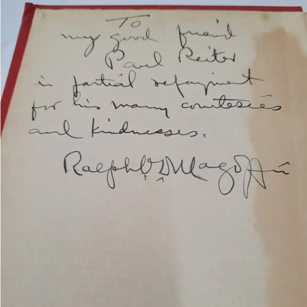 Dark Academia Library Signed 1934 Ancient Medieval History Hardcover Goth‎